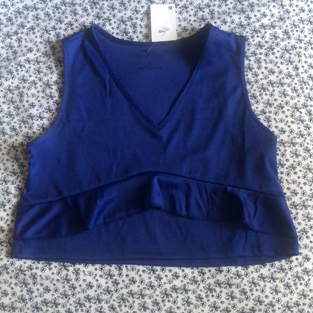 Rio of Stars Navy Crop Top